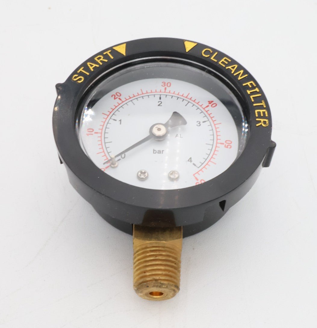 Pentair 1/4" 0 - 60 PSI Top Mount Pressure Gage w/ Indicator 190058Z - Pool Filter Parts - img - 2