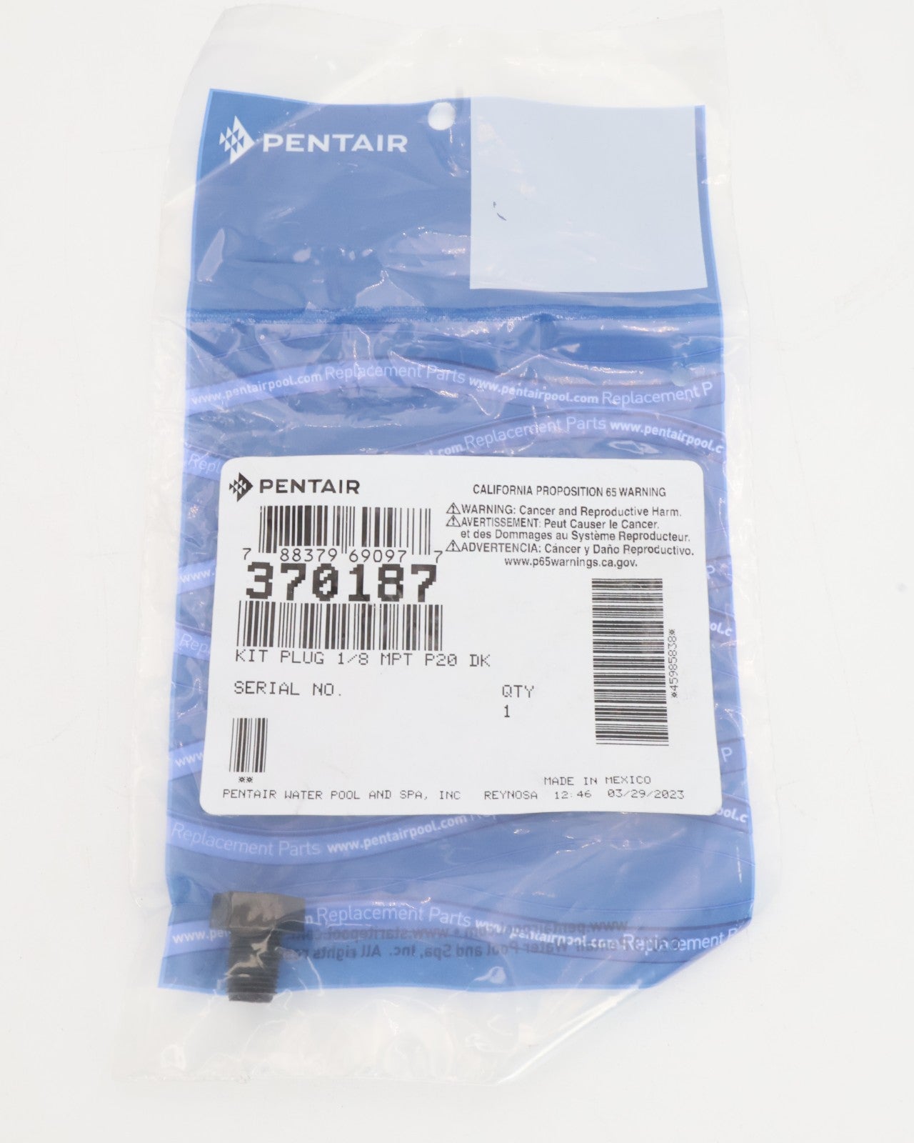 Pentair 1/8" Polaris Cleaner Plug 370187 - Cleaner Parts - img - 5