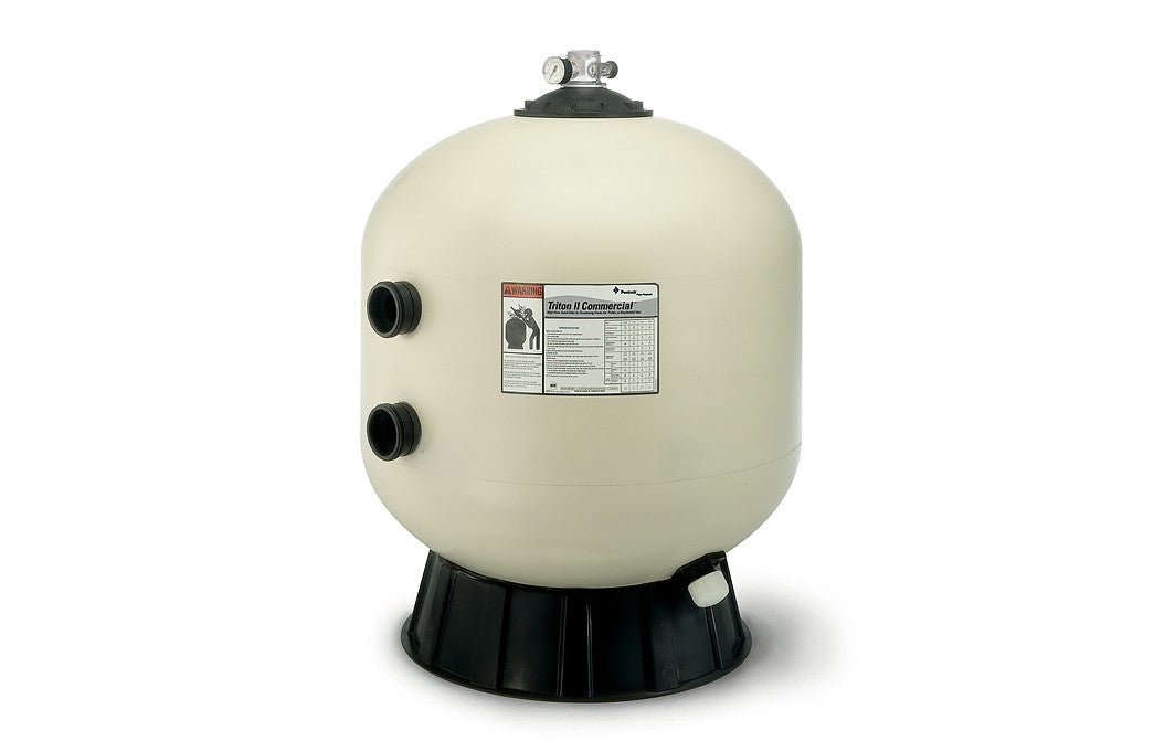 Pentair 30" Triton C High Capacity Almond Fiberglass Side Mount Sand Filter TR100C - Sand Filter - img-1