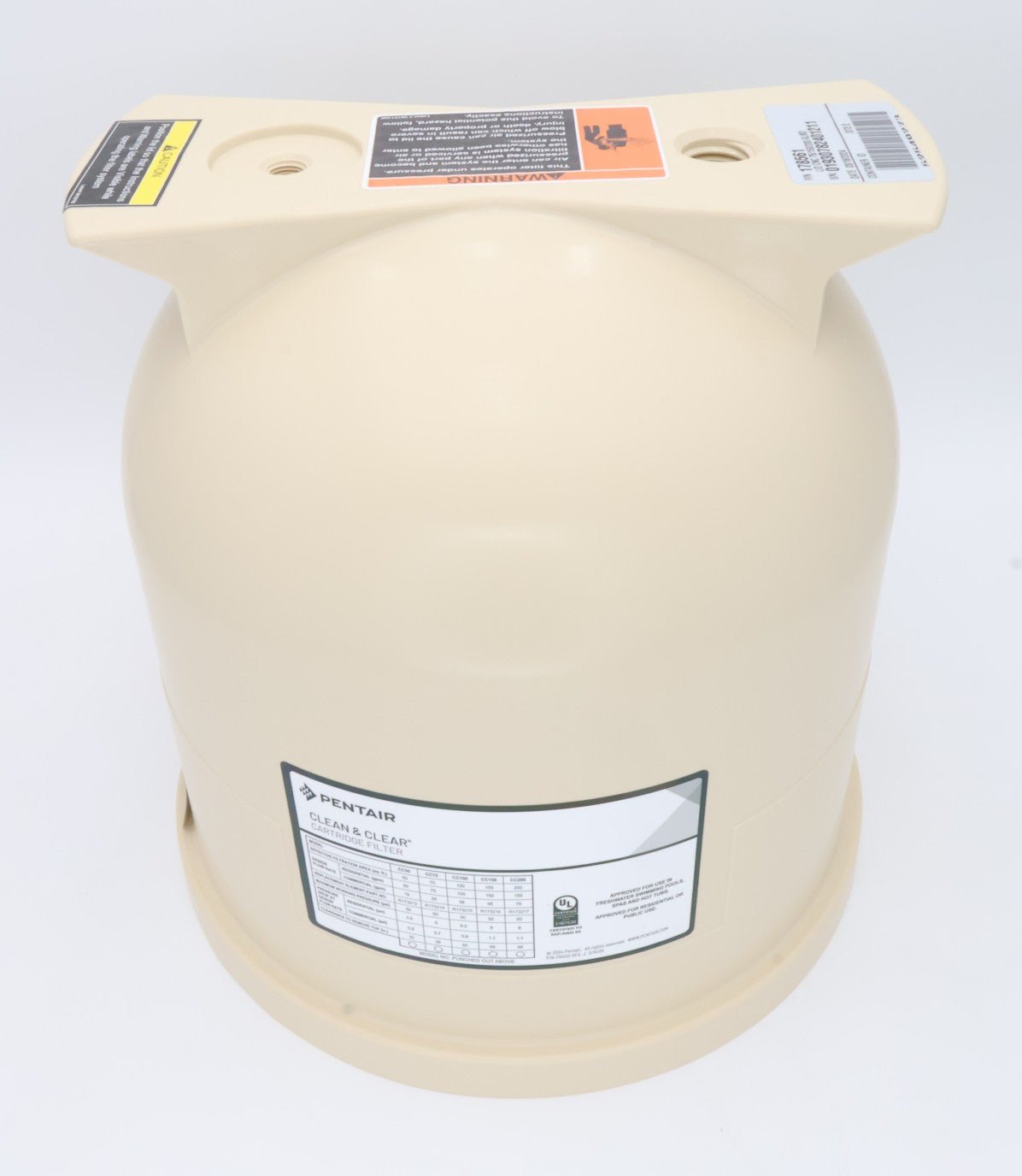 Pentair 75, 150, & 200 SqFt Clean & Clear Easyclean Almond Lid 178561 - Pool Filter Parts - img-1