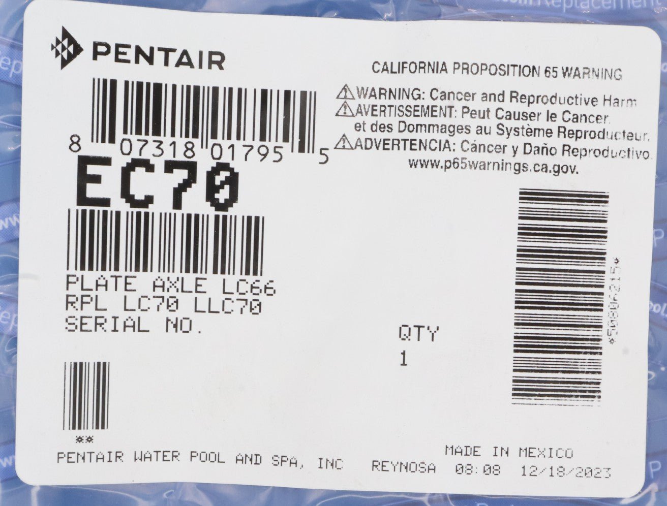 Pentair Axle Plate Replacement LC70/LLC70 EC70 - Cleaner Parts - img - 4