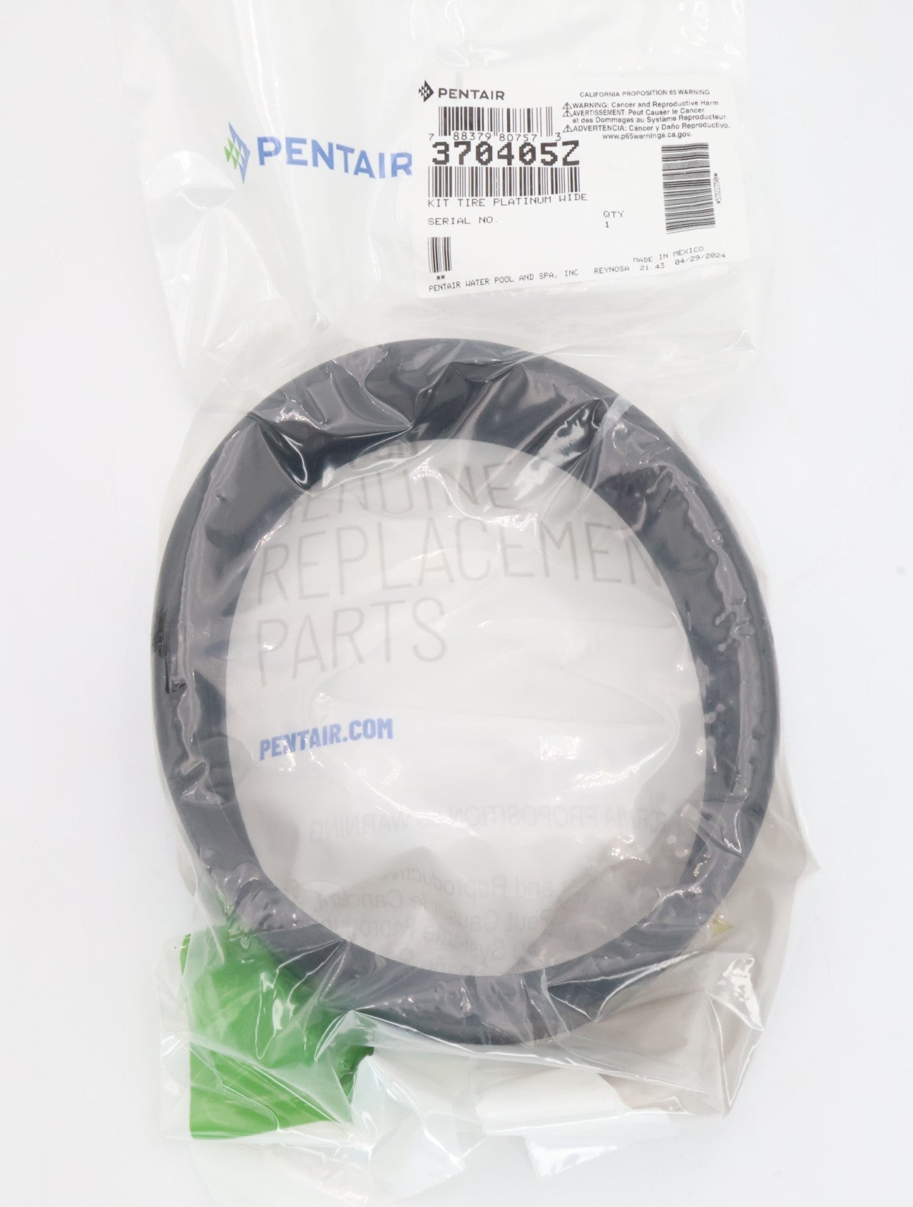 Pentair Black Kreepy Krauly Platinum Rubber Tire 370405Z - Cleaner Parts - img - 3