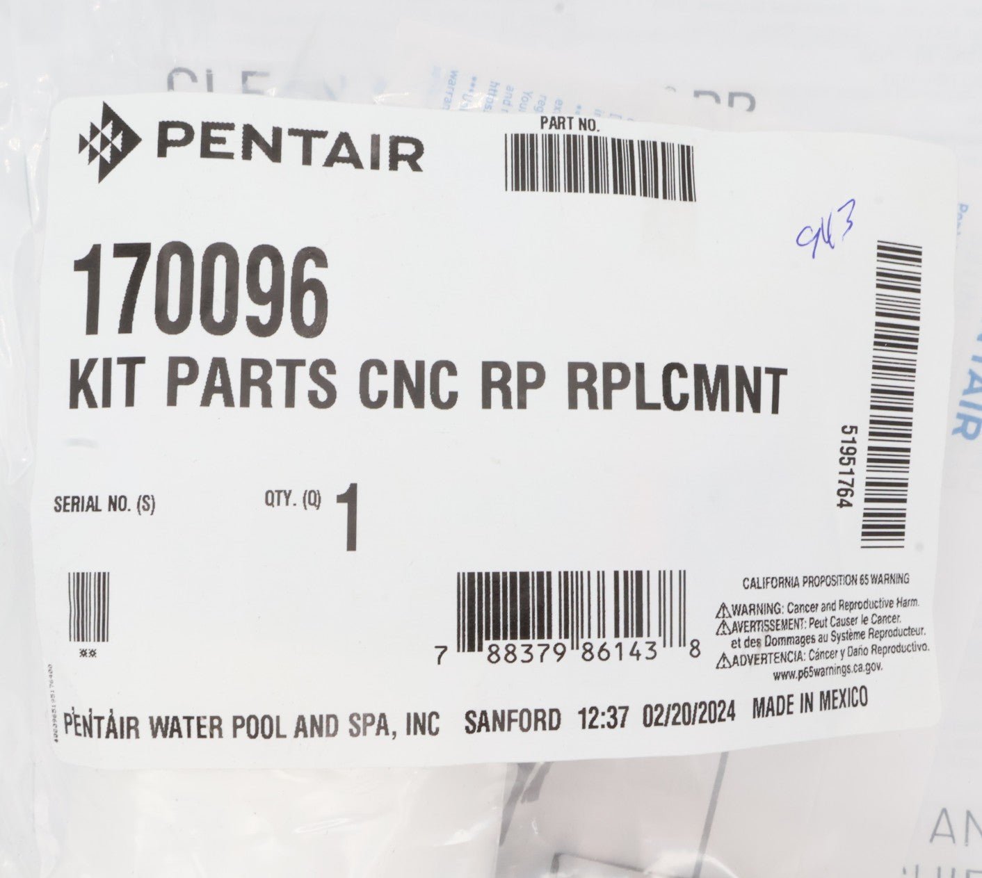 Pentair Clean & Clear RP Replacement Air Relief Kit 170096 - Pool Filter Parts - img - 4