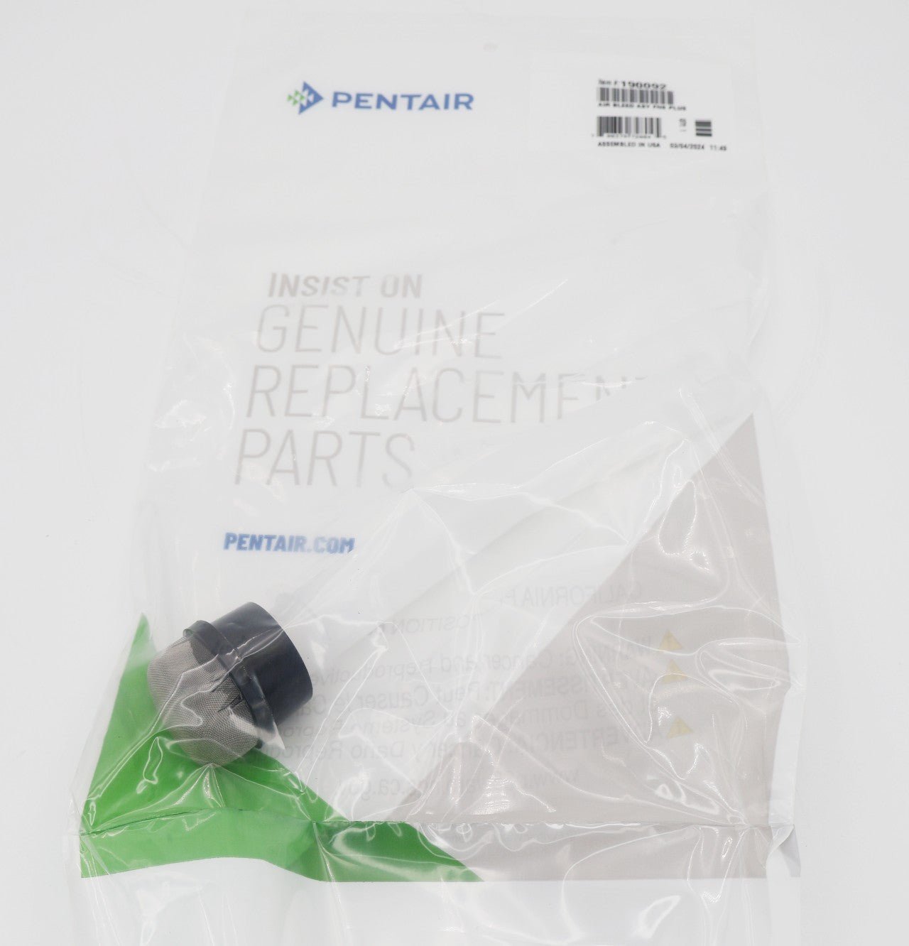 Pentair FNS Plus Internal Air Bleed Assembly 190092 - Pool Filter Parts - img-4