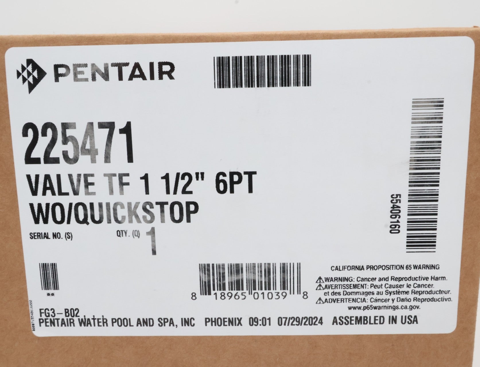 Pentair In - Floor (A&A) 1 1/2" 6PT Top Feed Valve WO/Quickstop 225471 522773 - Pop - Up Heads - img - 5