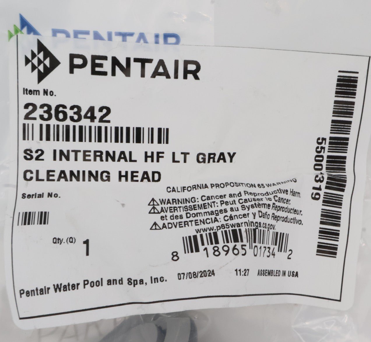 Pentair In - Floor(A&A) Style 2 High Flow Pop - Up Head (Light Gray) 236342 551021 - Pop - Up Heads - img - 6