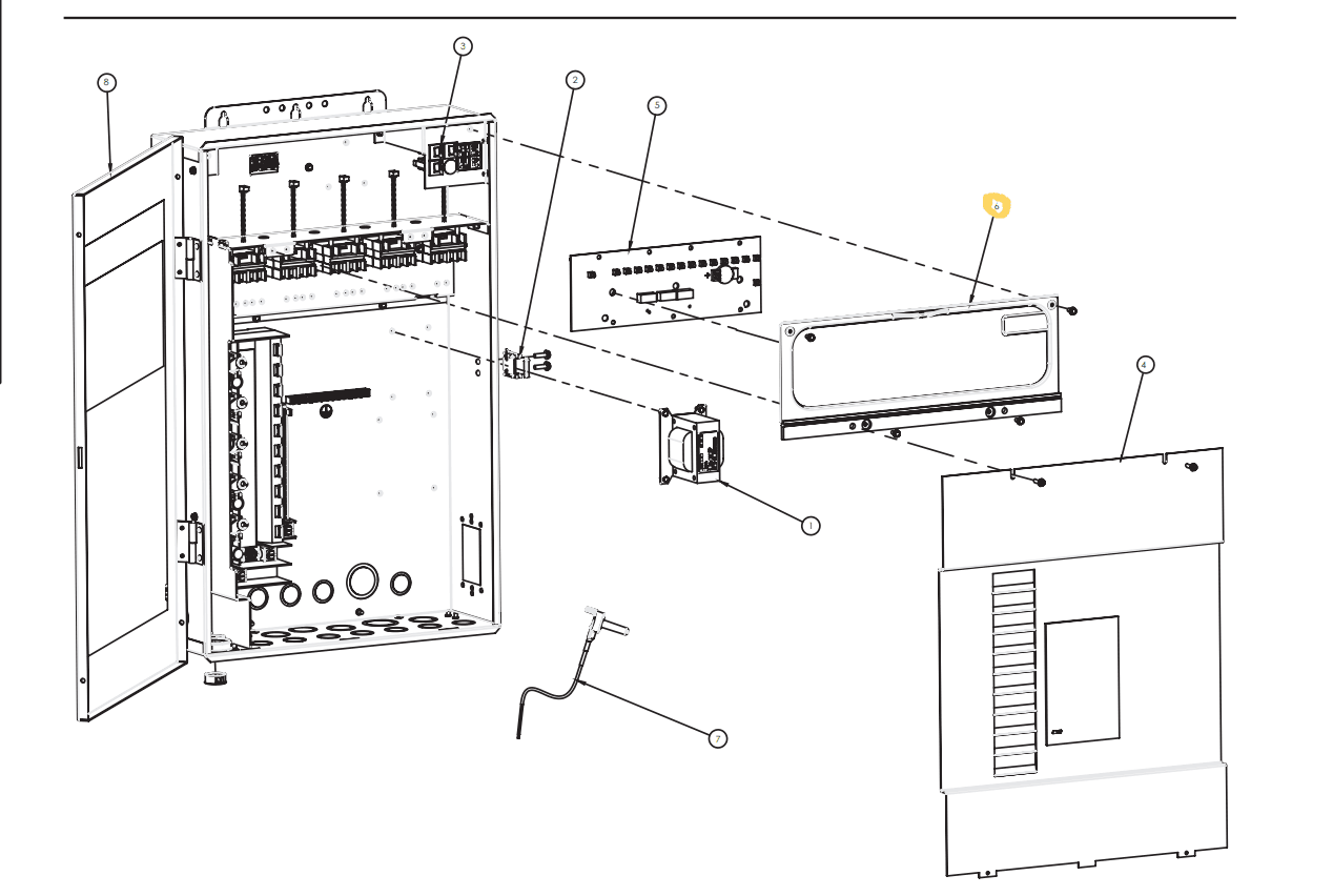 Pentair IntelliCenter Bezel Faceplate for Common Load & Power Center 522004Z - Pool Automation - img-1
