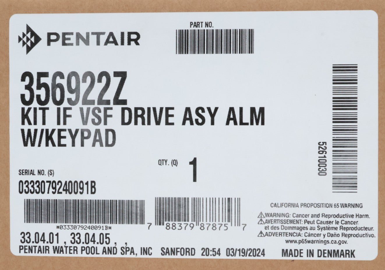 Pentair IntelliFlo VSF Drive Kit 356922Z - Pool Pump Parts - img-10