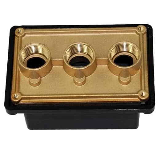 Pentair Junction Box Brass Base w/ Polycarbonate Cover, (3) - 1/2 in. ports | 78310500 - Miscellaneous - img - 1