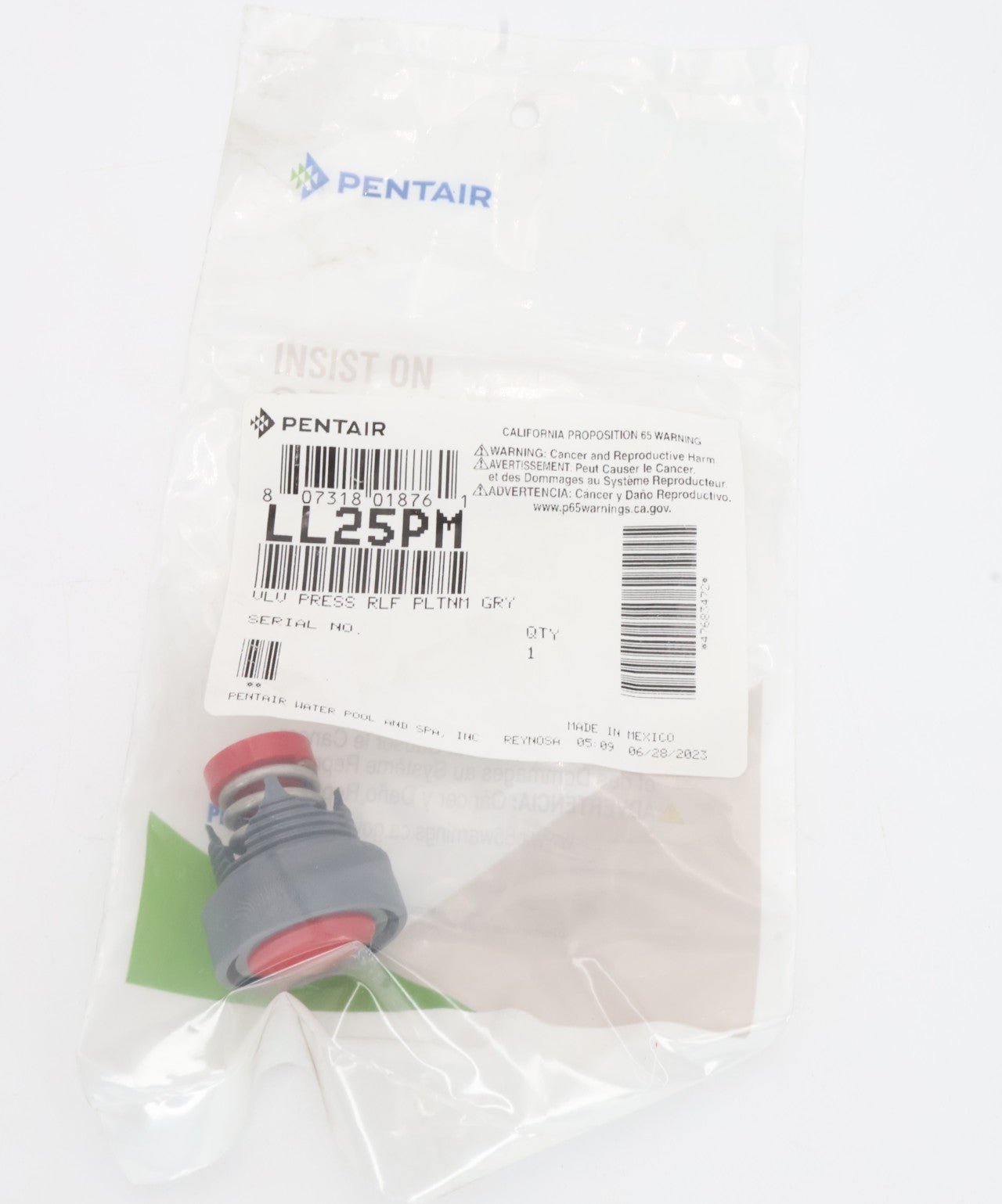 Pentair Kreepy Krauly Platinum Gray Pressure Relief Valve LL25PM - Cleaner Parts - img - 4