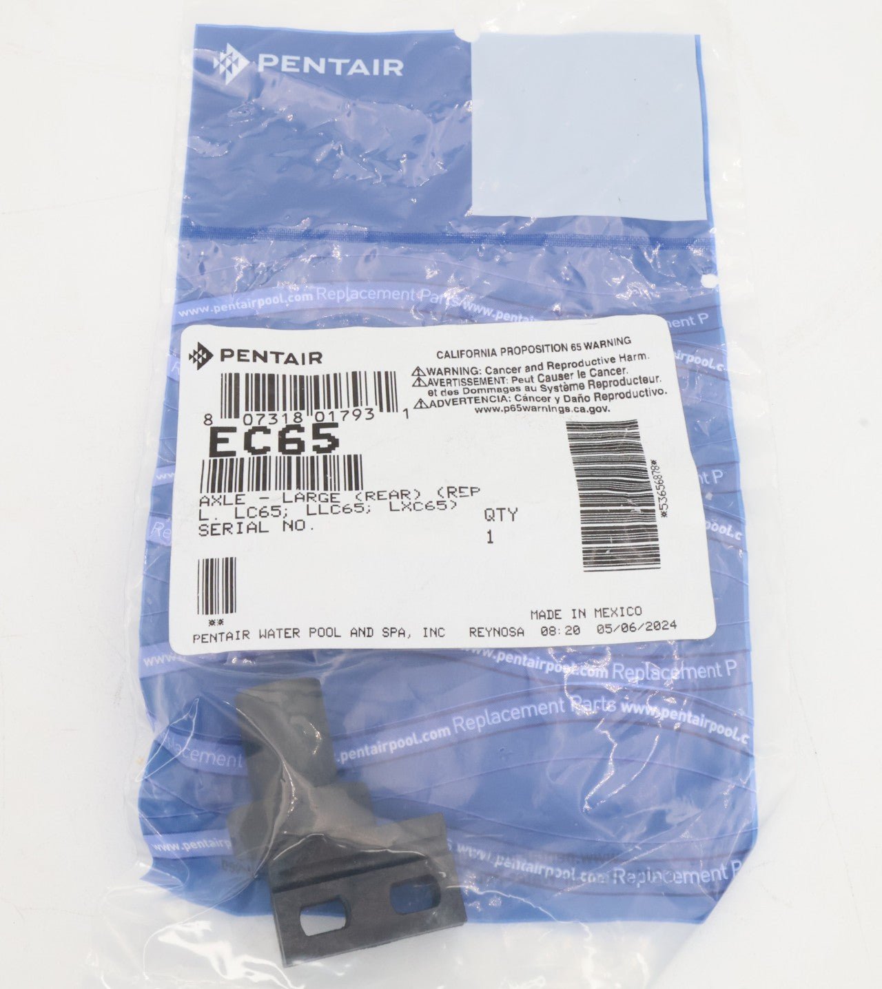 Pentair Large Rear Axle Replacement LC65/LLC65 EC65 - Cleaner Parts - img - 4