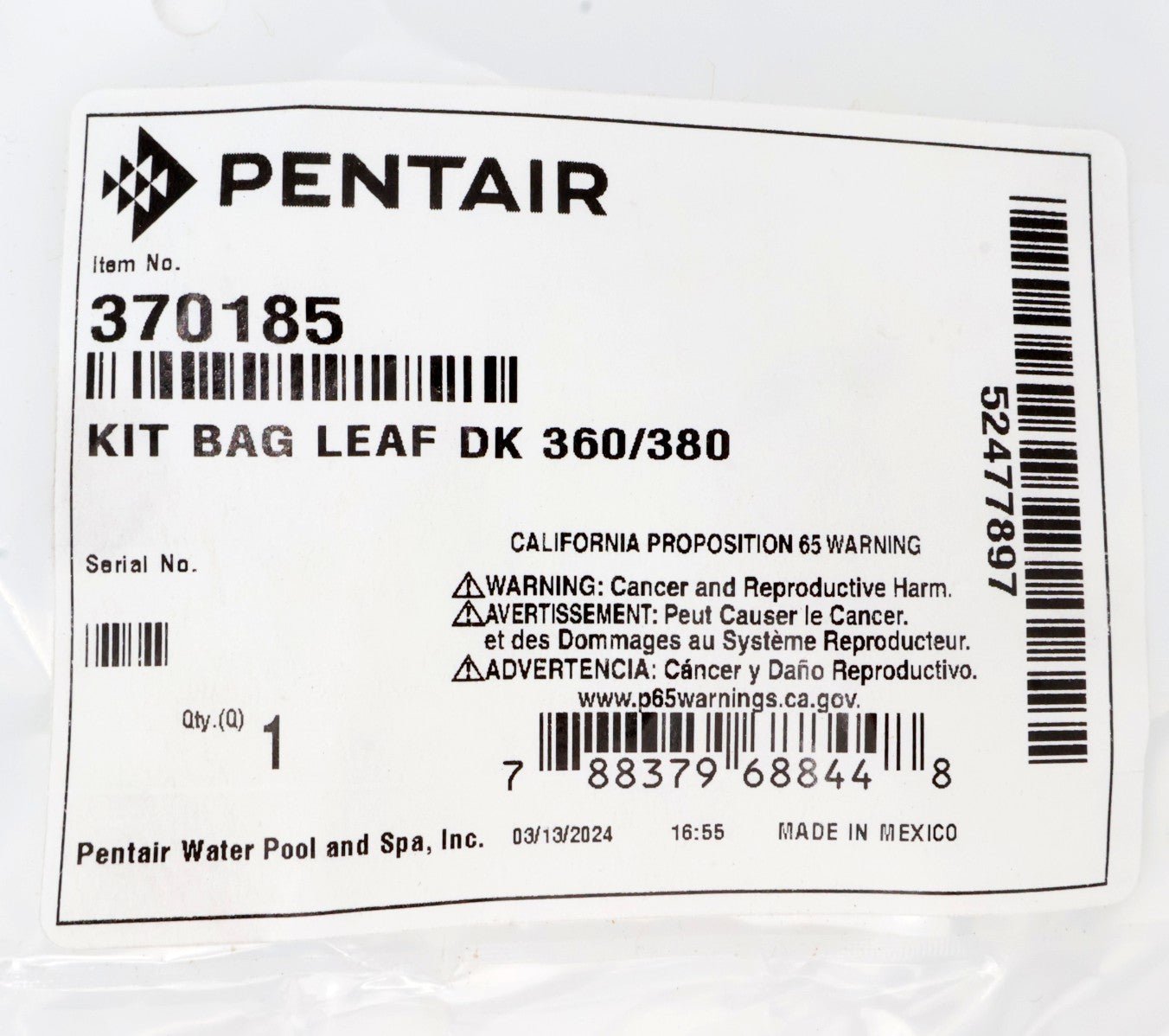 Pentair Leaf Bag Kit for Polaris 380 & 360 Cleaners 370185 - Cleaner Parts - img-6