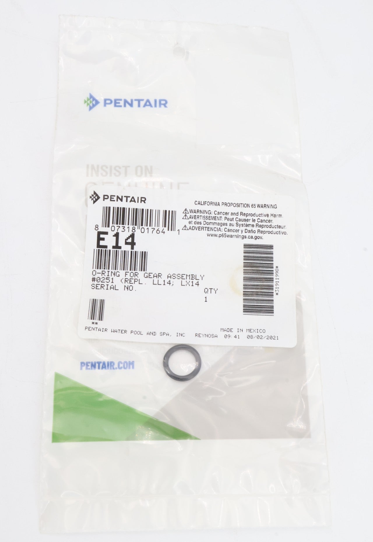 Pentair Legend 4 - Wheel O - Ring for Gear Assembly E14 - Cleaner Parts - img - 3