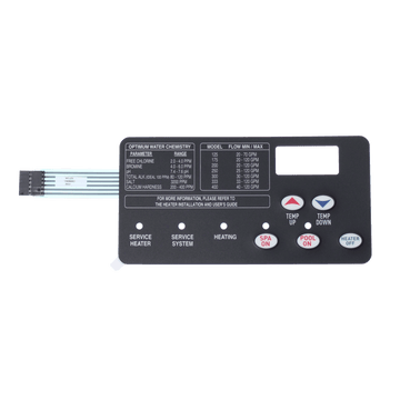 Pentair MasterTemp Heater 5 Button Membrane Keypad | 472610Z - Heater Parts - img - 3