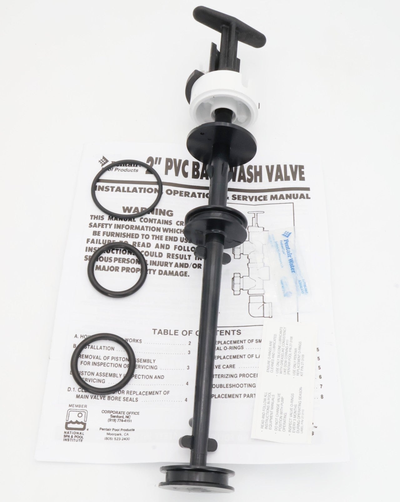 Pentair Noncorrosive Backwash Piston Slide Valve 273241Z - Pool Filter Parts - img - 1