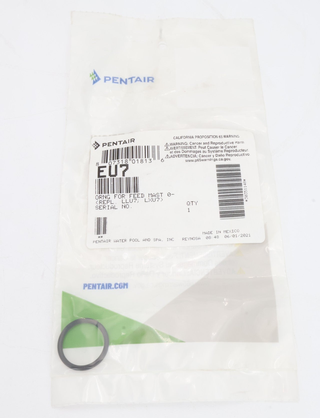 Pentair O - Ring for Feed Mast LLU7/LXU7 EU7 - Cleaner Parts - img - 3