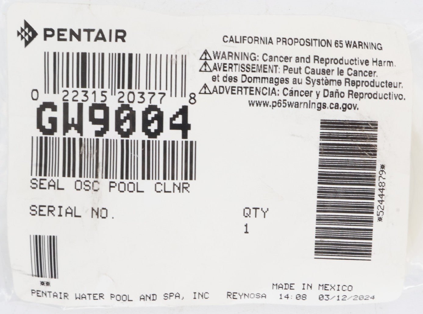 Pentair Oscillator Seals for Lil Shark Pool Cleaner 2 - Pack GW9004 - Cleaner Parts - img - 4