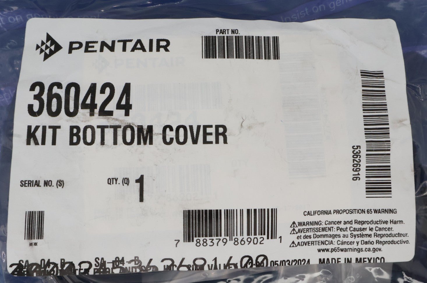 Pentair Racer LS Bottom Cover Kit 360424 - Cleaner Parts - img - 5