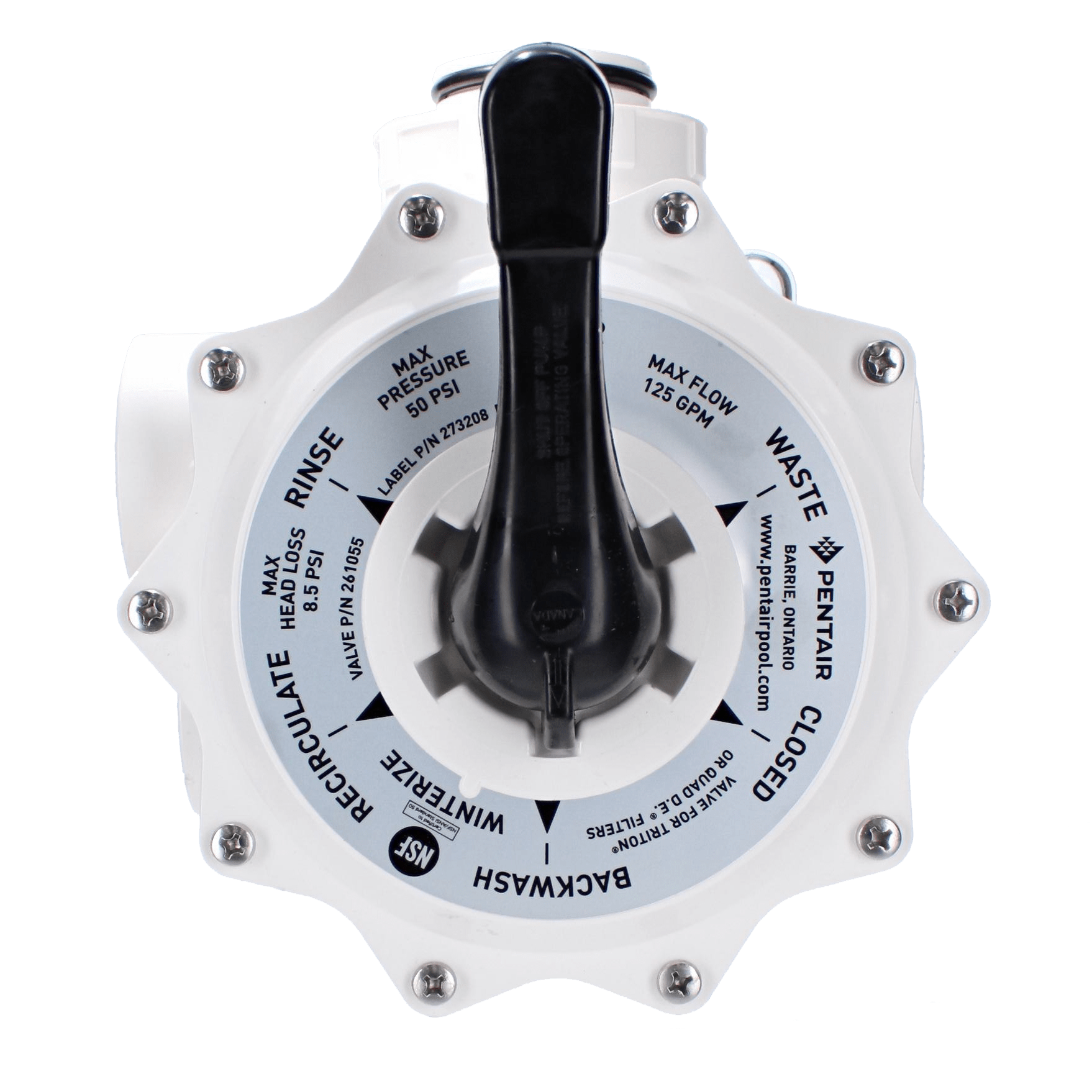 Pentair Sand Multiport Valve, 2" Side Mount | 261055 - Pool Filter Parts - img - 1