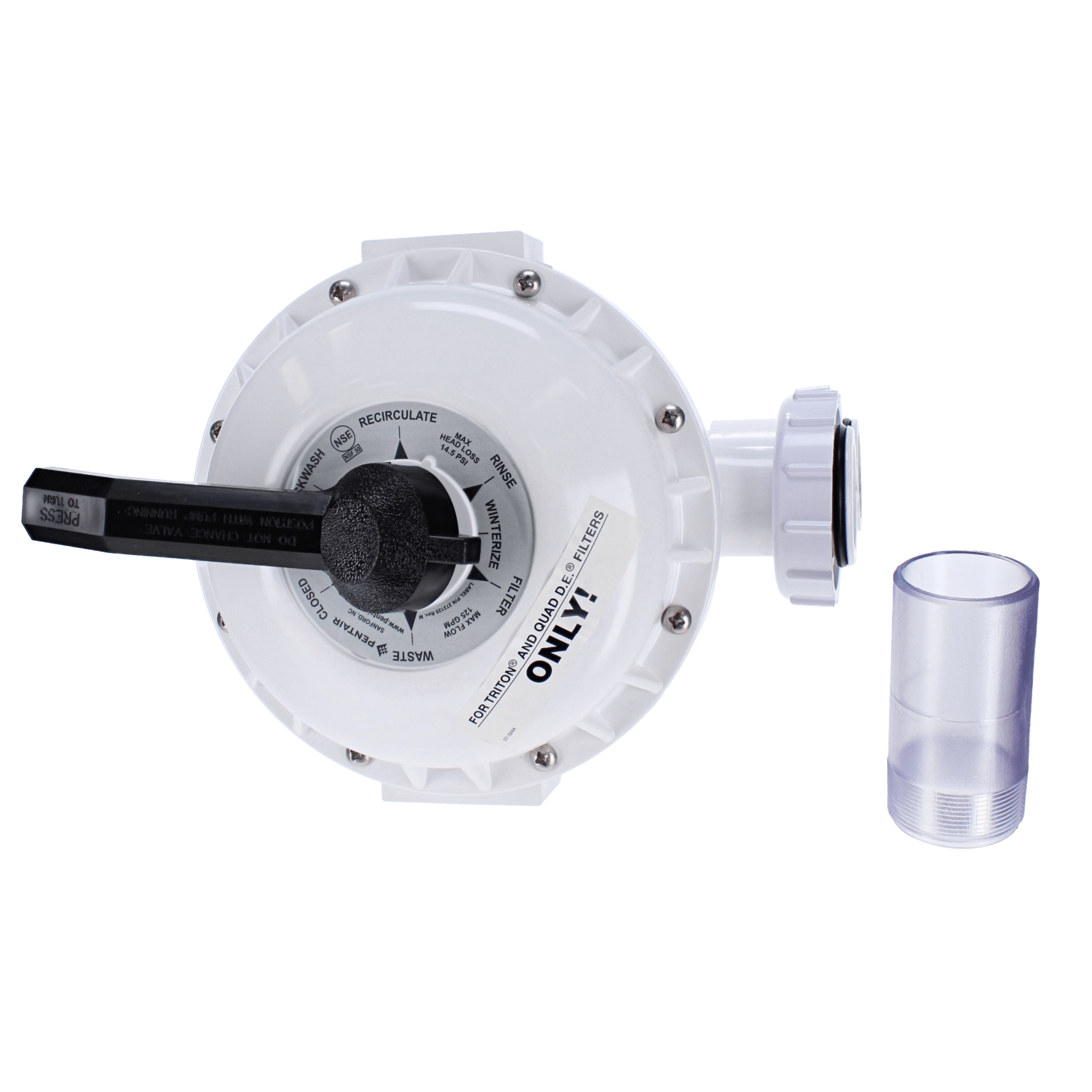 Pentair Sand Multiport Valve, HIFLO Side Mount | 261050 - Pool Filter Parts - img - 1