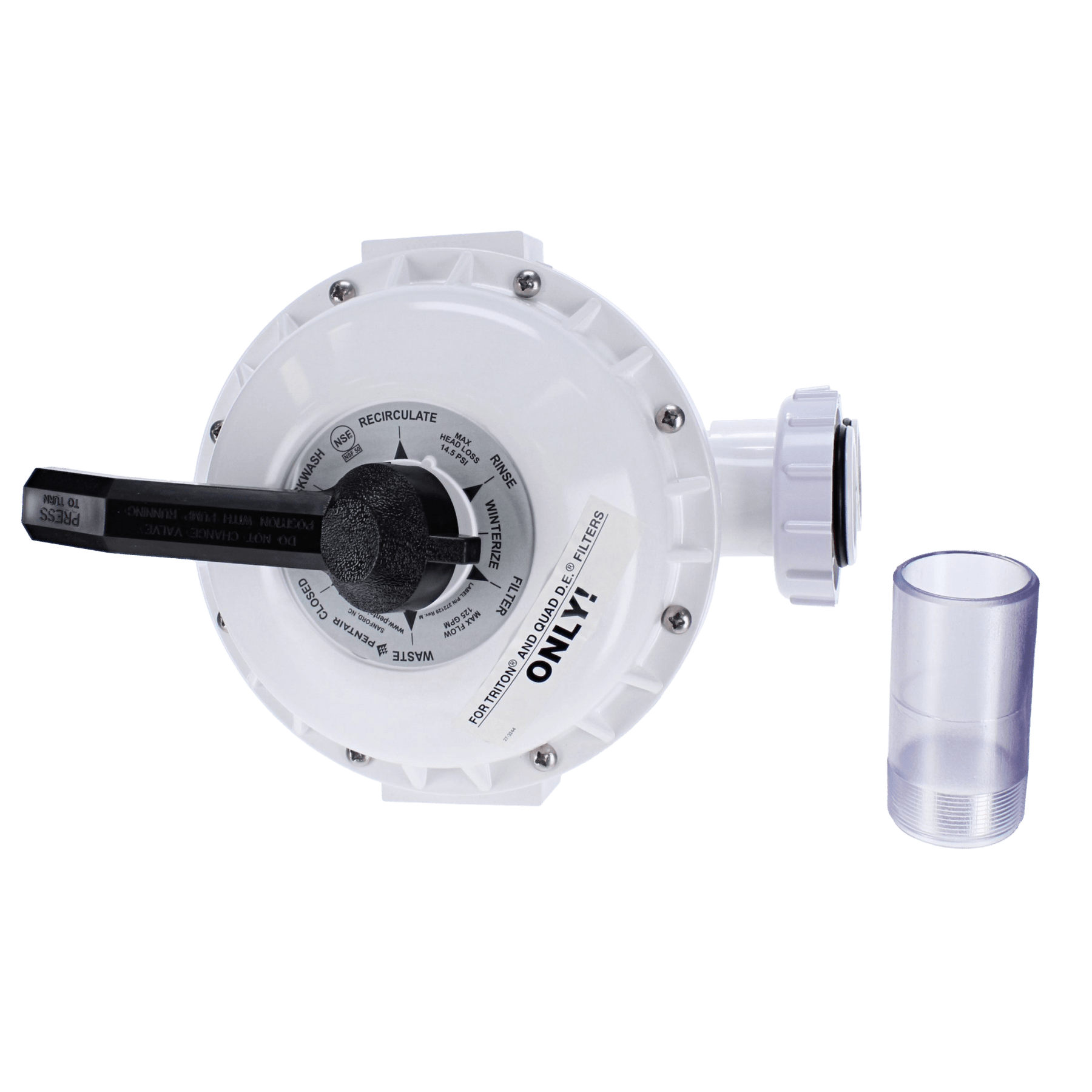 Pentair Sand Multiport Valve, HIFLO Side Mount | 261050 - Pool Filter Parts - img - 1