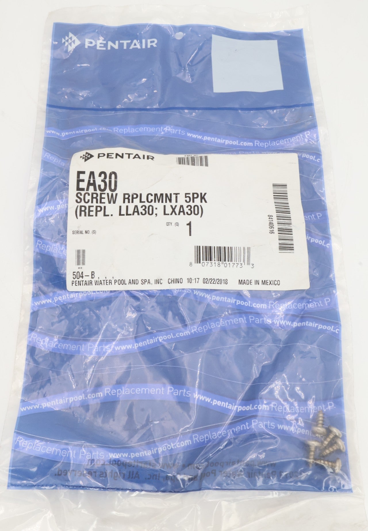 Pentair Screw Replacement 5 - Pack for Kreepy Krauly Legend Cleaners EA30 - Cleaner Parts - img - 3