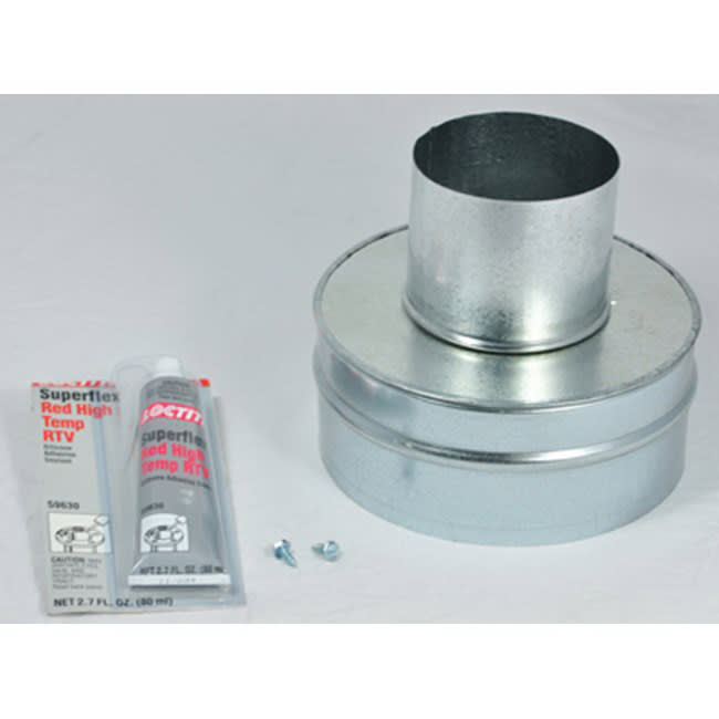 Pentair Sta - Rite Metal Flue Collar for MasterTemp Max - E - Therm Heater, 4" x 8" | 77707 - 0077 - Heater Parts - img - 2