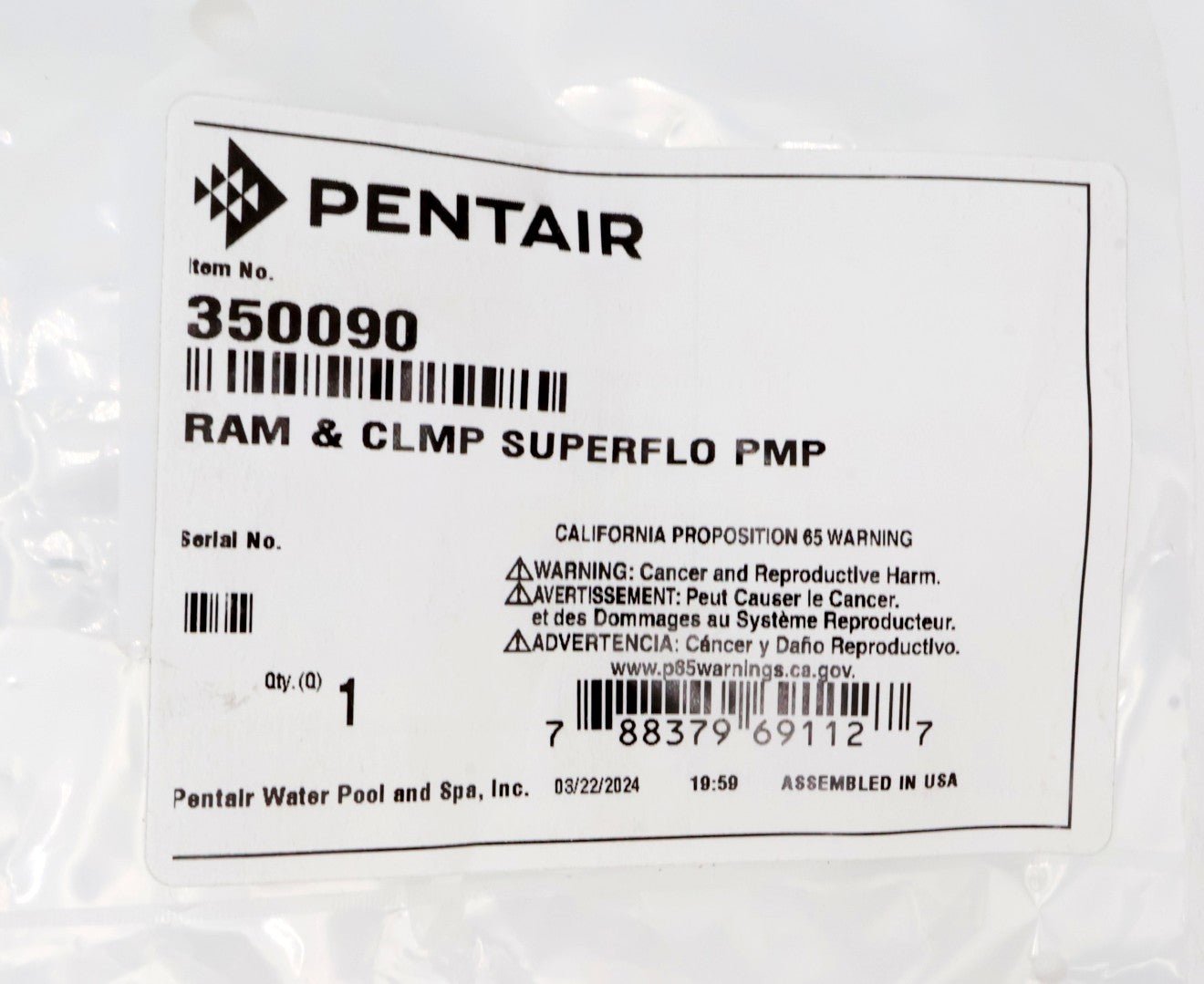 Pentair Superflo Lid Clamp 350090 - Pool Pump Parts - img-5