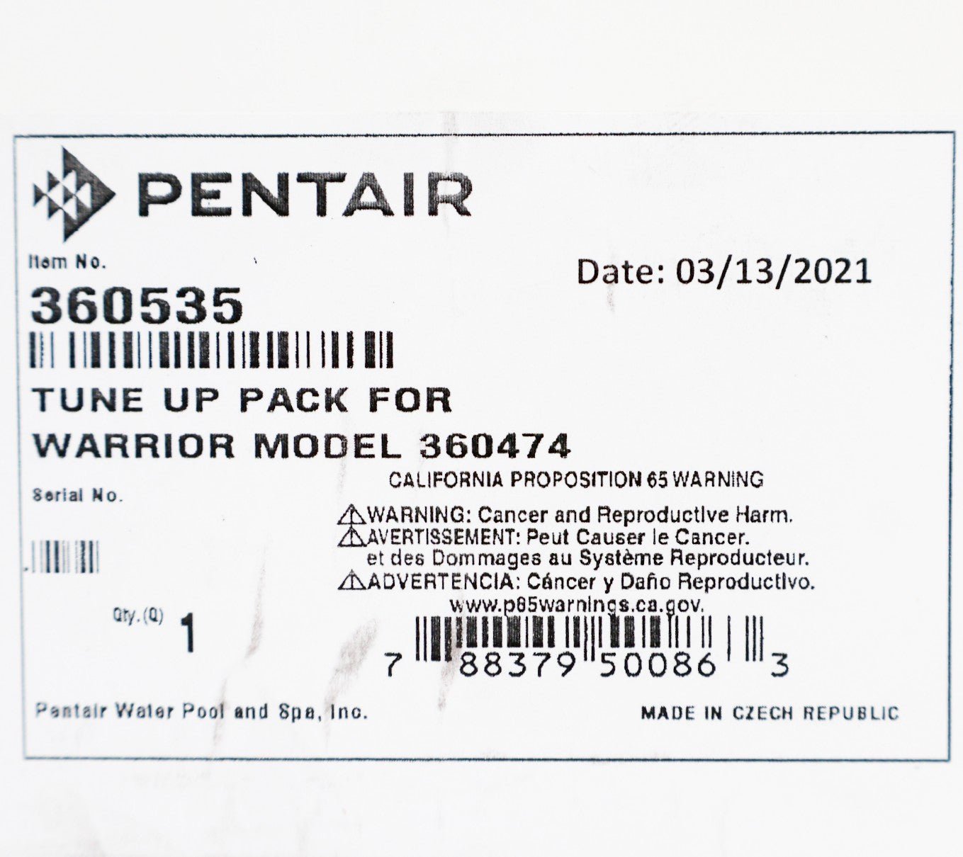 Pentair Tune-Up Pack for Warrior (360474) Cleaner 360535 - Cleaner Parts - img-4