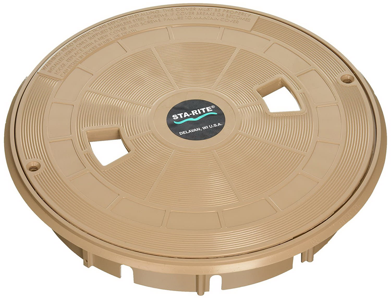 Pentair U - 3 Skimmer Lid and Collar, Tan | 08650 - 0159 - Skimmer Parts - img - 1