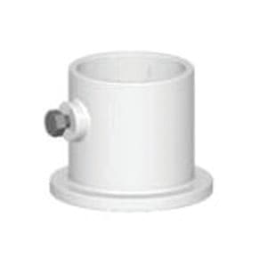 Perma - Cast 1.9" White Aluminum Deck Anchor Flange, Center Hole | PF - 2119 - L - Handrails - img - 1