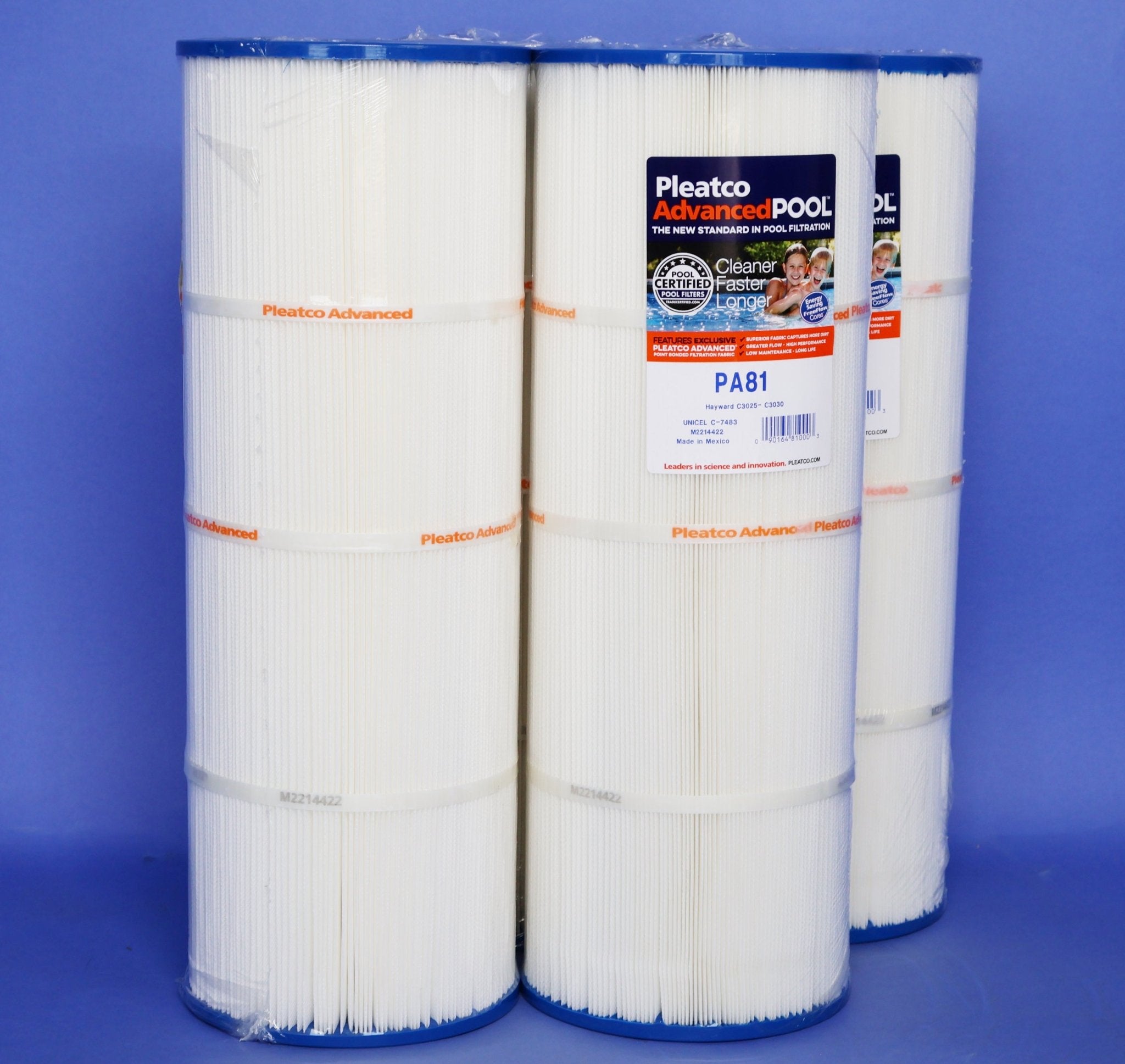 Pleatco Filtration PA81 - PAK4 - EC Pool Filter Cartridge Replacement for Unicel C - 7483 - 4, Filbur FC - 6425 - Pool Filter Parts - img - 1