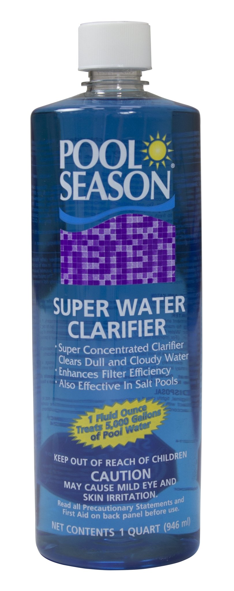 Pool Season 1 qt Bottle Super Water Clarifier 47246110 - Chems - img-1