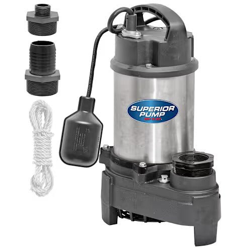Pump Sump Ss 4500Gph 1/2 Hp Tether Flt - img - 1