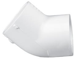 PVC Schedule 40 - 45 Elbow, 1 - 1/2" Slip White | 417015 - Plumbing - img - 1