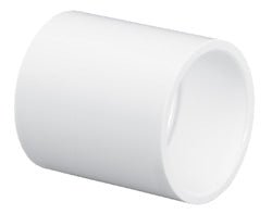 PVC Schedule 40 Coupling, 1" Slip White | 429010 - Plumbing - img - 1