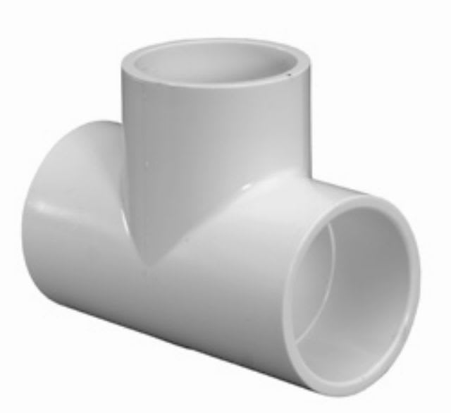 PVC Schedule 40 - Tee, 1 - 1/2" Slip White | 401015 - Plumbing - img - 1