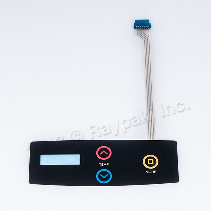 Raypak Switch Membrane Decal | 013492F - Heater Parts - img - 1