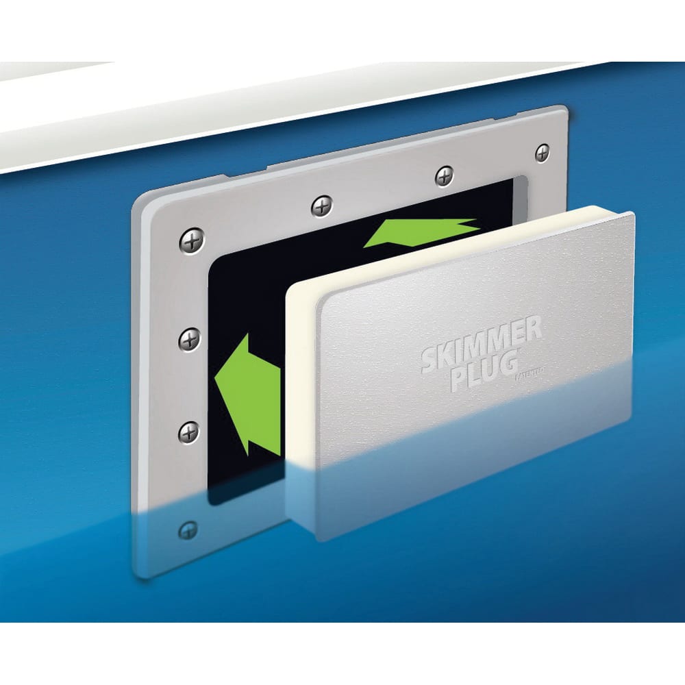 Simpool Wide Mouth Skimmer Plug for Hayward SP1090WM, Rectangle, Aboveground | AGWM - H2 - img - 2