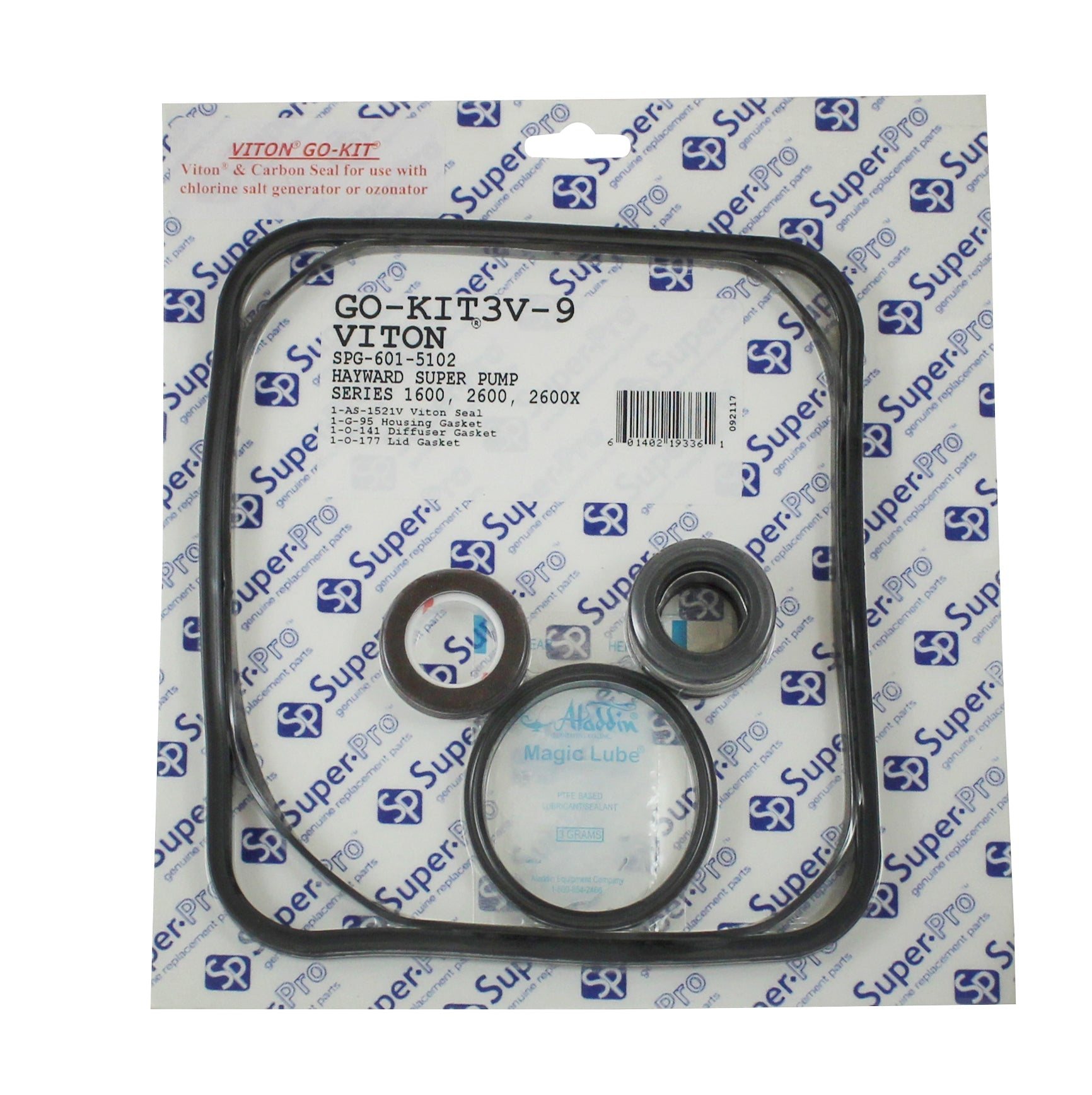 Super-Pro Viton Hayward Super Pump Seal Kit GO-KIT3V-9 - Pump Parts - img-1