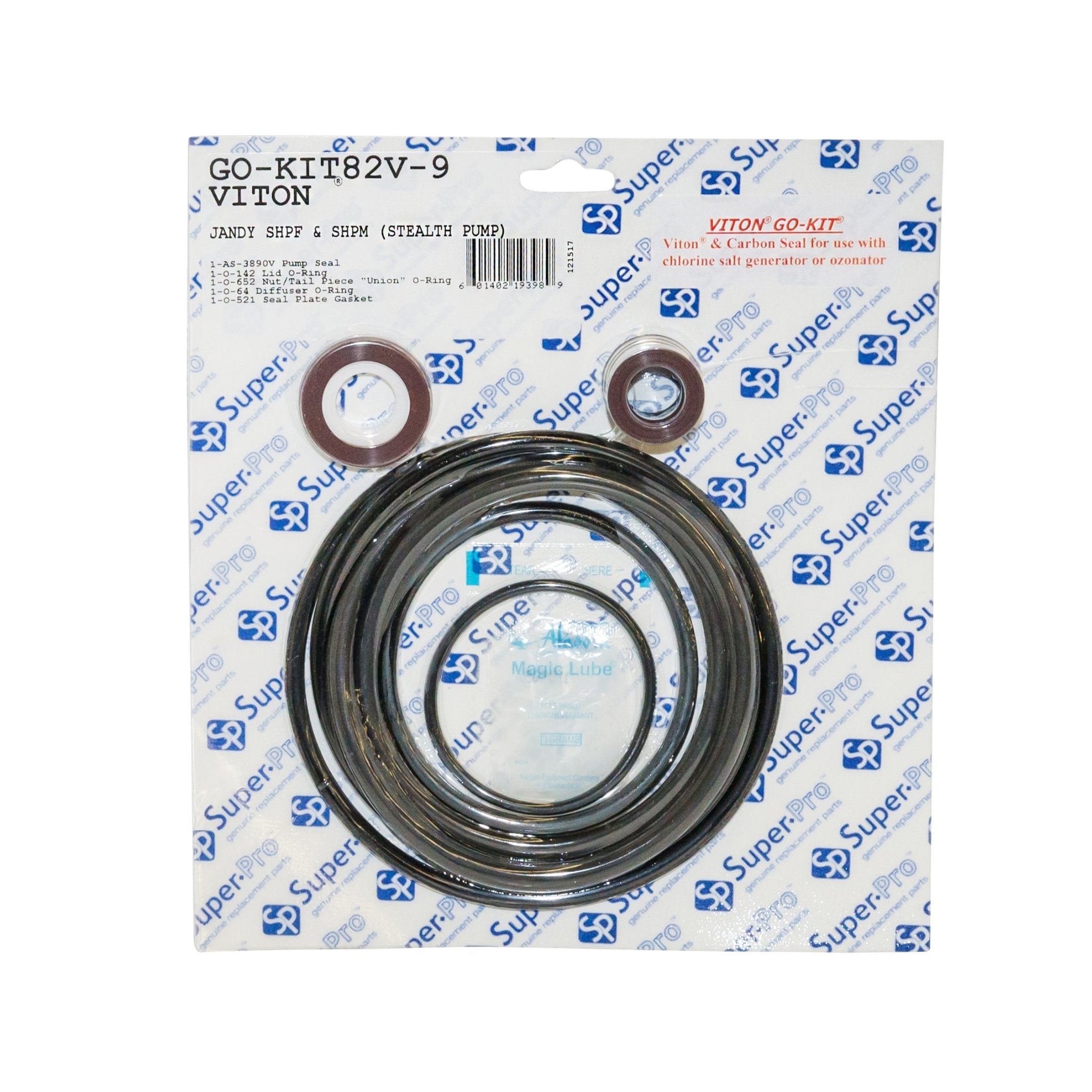 Super-Pro Viton Jandy SHP Pump Seal Kit GOKIT82V-9 - Pump Parts - img-1