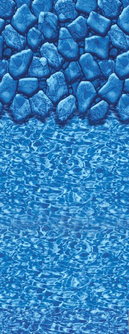 Swimline 24' x 52" Round Boulder Swirl UniBead/Hung Above Ground Pool Liner LI2452BSU25 - Pool Liners - img-1