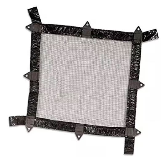 Swimline Leaf Net 18' x 34' Oval Above Ground Pool Cover, 3' Overlap, Black | CO91834 - Pool Cover - img - 1