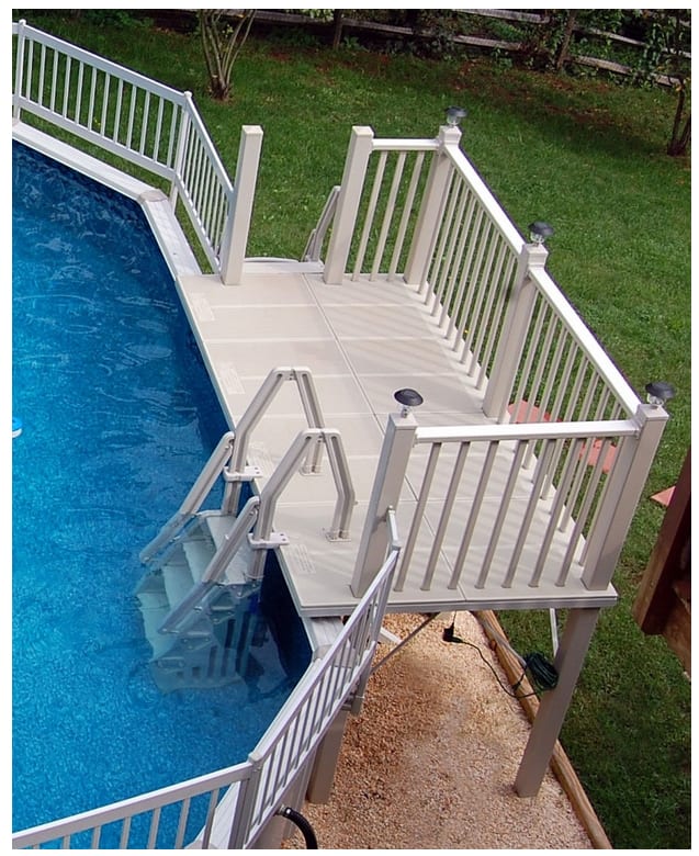 Vinyl Works 5' x 10' Resin Side Deck for Oval A/G Pools | RD - T - Miscellaneous - img - 1