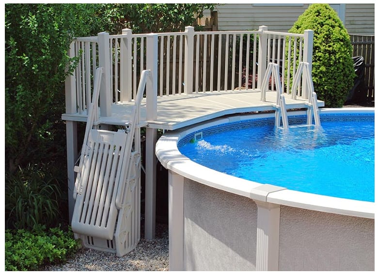 Vinyl Works 5' x 13.5' Resin Fan Deck for A/G Pool | FD - T - Miscellaneous - img - 1