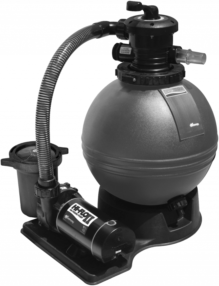 Waterway 150 SqFt ClearWater II Cartridge Filter 1.5HP with Hi-Flo II 2 Speed Pump 522-5167-6S - Aboveground Combo - img-1