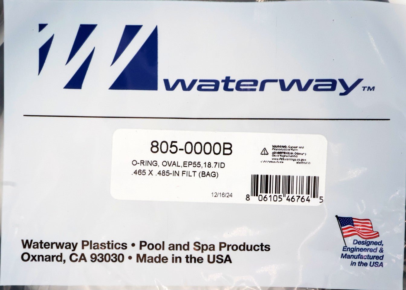 Waterway Crystal Water Filter O - Ring 805 - 0000B - Pool Filter Parts - img - 5