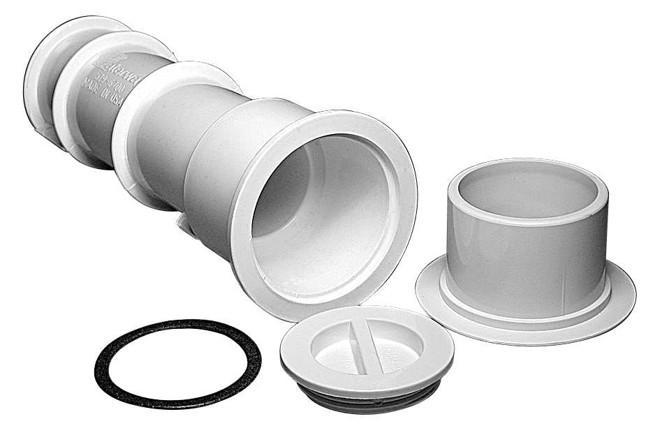 Waterway Volleyball Pole Holder Flange White | 540 - 6710 - Miscellaneous - img - 1