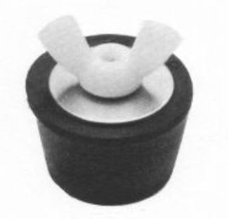 Winter Rubber Expansion Plug 5 w/ White Nylon Wing Nut for 1" Tube | SP - 205 - Miscellaneous - img - 1