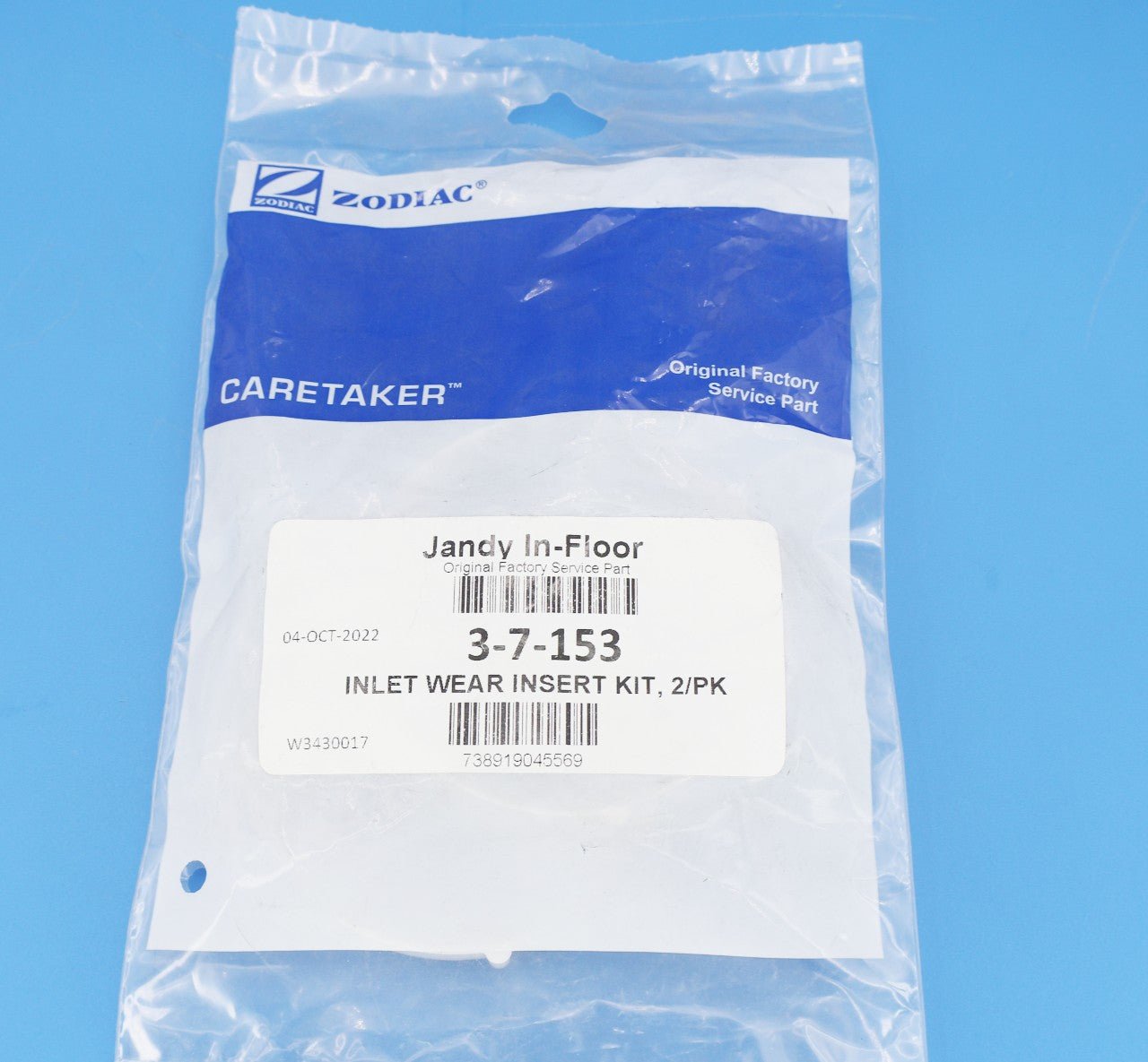 Caretaker (Jandy Zodiac In-Floor) Ultraflex 2 Inlet Wear Insert Kit 2-Pack 3-7-153 - img-5